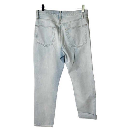 Frame Denim LeOriginal Button Fly Straight Jeans Howard Rips Distressed Size 27 - Picture 4 of 9